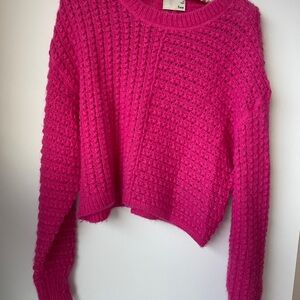 Aritzia Pink Knit Sweater